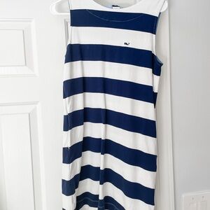 Vineyard Vines x Target Women's Navy and White Striped Sheath Dress